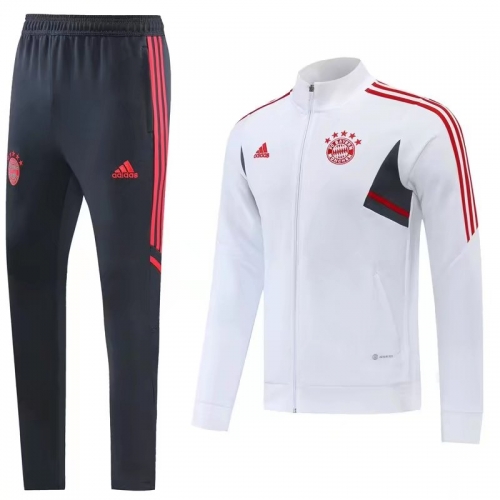 2022/23 Bayern Münche White Soccer Jacket Uniform-LH/815