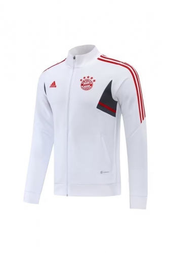 2022/23 Bayern Münche White Soccer Jacket Top-LH