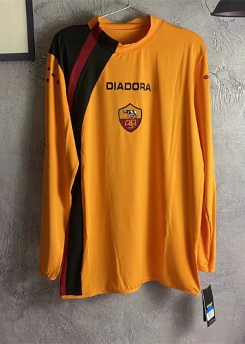 05-06 Retro Version AS Roma Red & Yellow LS Thailand Soccer Jersey AAA-313