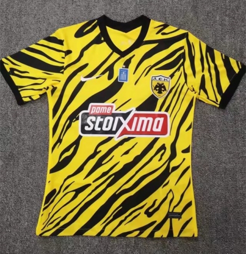 2022-23 AEK Athens Yellow Soccer Thailand jersey AAA-709