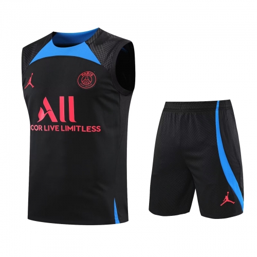 2022/23 Paris SG Black Soccer Training Vest Uniform-418