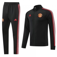 2021-22 Manchester United Black Thailand Soccer Jacket Uniform-LH/815