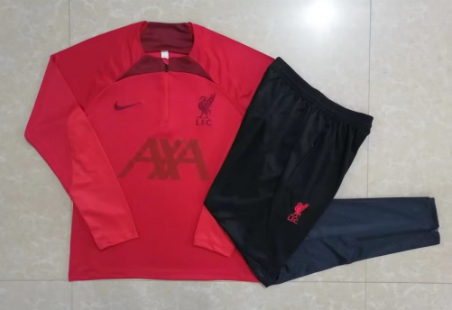 2022-23 Liverpool Red Thailand Soccer Tracksuit Uniform-815