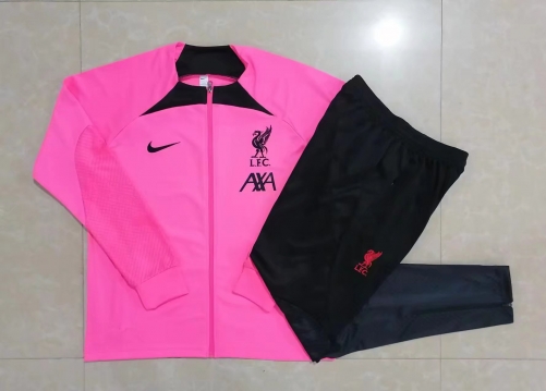 2022-23 Liverpool Pink Thailand Soccer Jacket Uniform-815