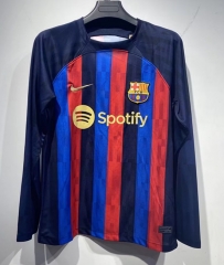 2022/23 Barcelona Home Red & Blue Thailand LS Soccer Jersey AAA-313