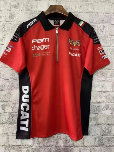 2021-2022 Ducat Red Trun Collar Shirts-805