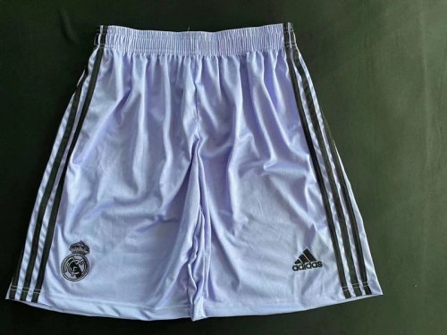 2022-23 Real Madrid Away White Thailand Soccer Shorts-509