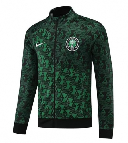 2022-23 Nigeria Black & Green Thailand Soccer Jacket-LH