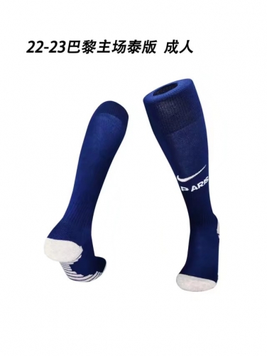 Adult /Kids 2022/23 Paris SG Home Royal Blue Thailand Soccer Socks