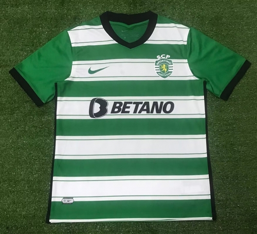 2022/23 Sporting Clube de Portugal Home White & Green Thailand Soccer Jersey AAA-416/809