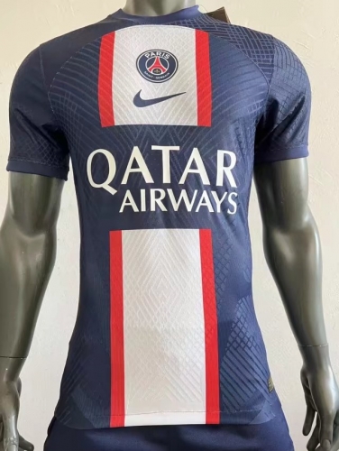 Player Version With New Sponsor 2022-23 Paris SG Home Royal Blue Soccer Thailand jersey AAA-703