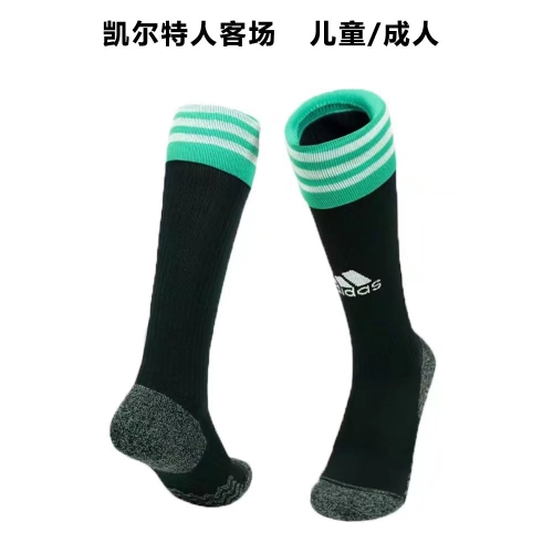 Adult /Kids 2022/23 Celtic Away Green Thailand Soccer Socks