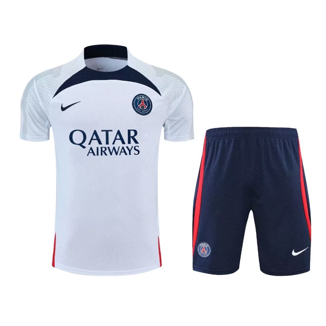 2022/23 Paris SG White Thailand Soccer Tracksuit Uniform-308