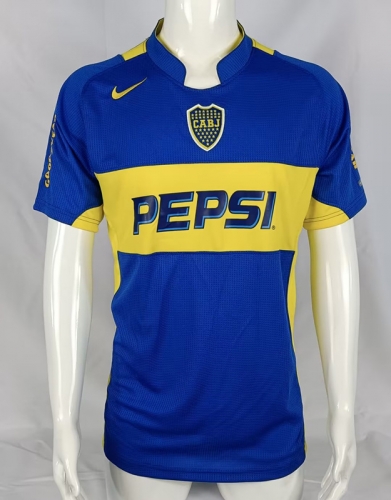 04-05 Retro Version BOCA Juniors Home Blue Thailand Soccer Jersey AAA-503