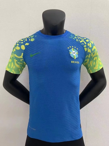 Player Version 2022-23 Brazil Away Blue Soccer Thailand Jersey-16/807