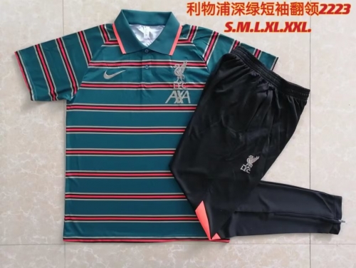 2022/23 Liverpool Dark Green Polo Uniform-815