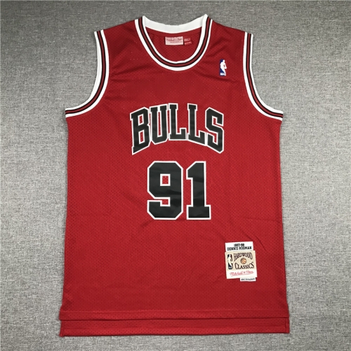 Retro Version NBA Chicago Bull Red #9 Jersey