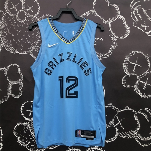 AU Player Version Memphis Grizzlies NBA Blue #12 Jersey-311