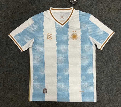2022/23 Retro Version Argentina Home White & Blue Thailand Soccer Jersey AAA-07/905
