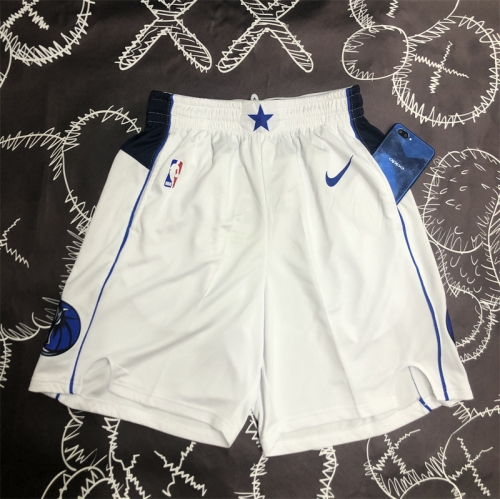 Dallas Mavericks White NBA Shorts-311