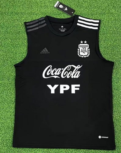 2022-23 Argentina Black Training Thailand Soccer Vest-313/320