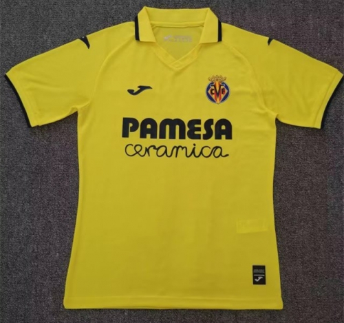 2022/23 Special Version Villarreal CF Yellow Turndown   Soccer Jersey AAA-709