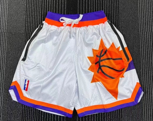 Phoenix Suns White NBA Shorts-TY