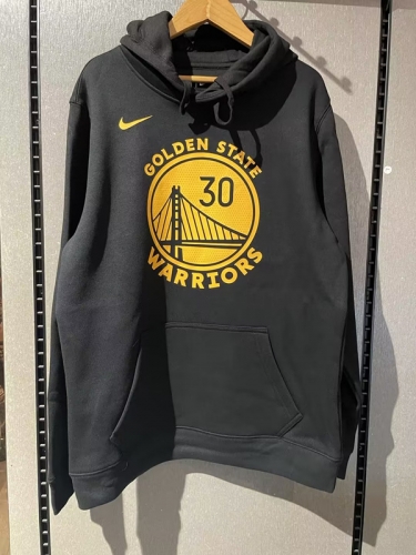 NBA Golden State Warriors Black Tracksuit Top With Hat-308