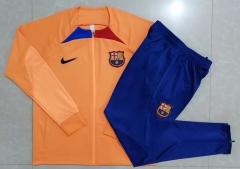 2022/23 Barcelona Orange Thailand Soccer Jacket Uniform-815