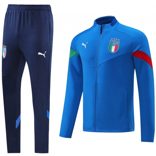 2021/22 Italy Cai Blue Soccer Jacket Uniform-LH/801