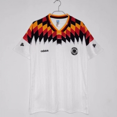 1994 Retro Version Germany Home White Thailand Soccer Jersey-1041/710/811