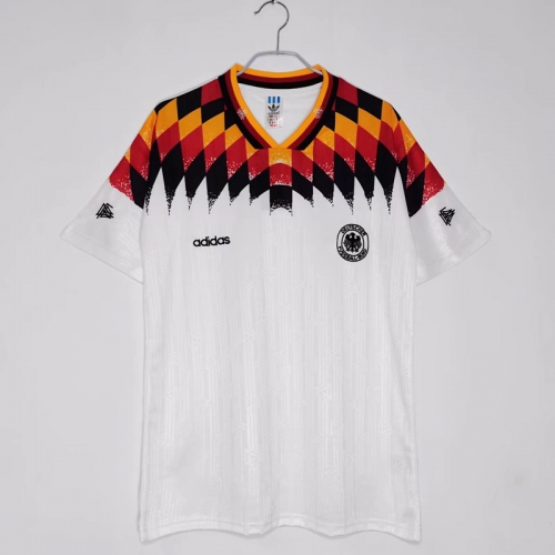 1994 Retro Version Germany Home White Thailand Soccer Jersey-908/710/811