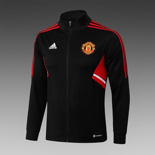 2022/23 Manchester United Black With Red edge Thailand Soccer Jacket-815