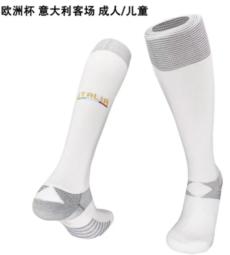 2022/23 Italy Away White Adult/Kids Thailand Soccer Socks