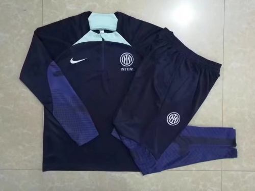 2022-23 Inter Milan Blue & Purple Thailand Soccer Tracksuit Uniform-815/411