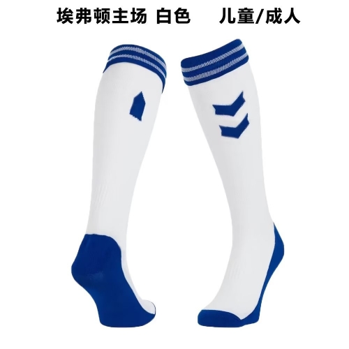 2022/23 Everton Home White Adult/Kids Thailand Soccer Socks