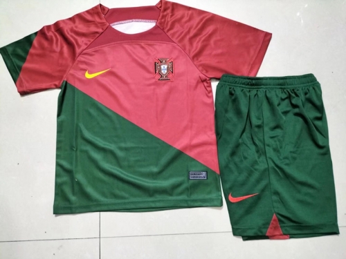 2022/23 Portugal Home Red Youth/Kids Soccer Uniform-507/123