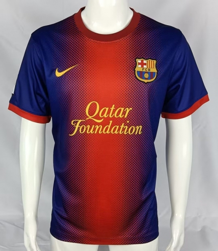 12-13 Retro Version Barcelona Red & Blue Thailand Soccer Jersey AAA-503