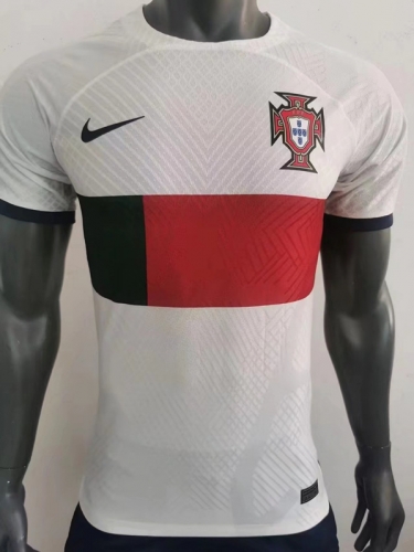 Player Version 2022/23 Portugal Away Red &White Thailand Soccer Jersey AAA-888/703/16