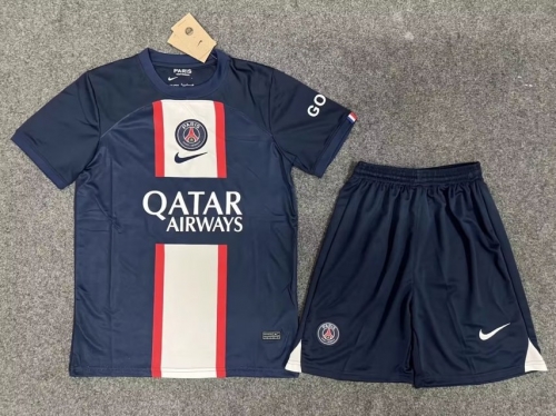 New Sponsor 2022/23 Paris SG Home Royal Blue Soccer Uniform-315