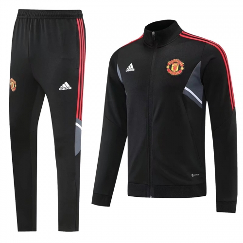 2022/23 Manchester United Black Thailand Soccer Jacket Uniform-LH/GDP