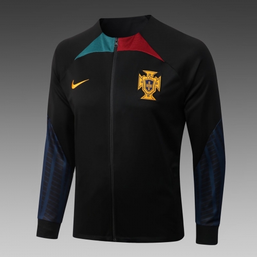 2022-23 Portugal Black Thailand Soccer Jacket-815