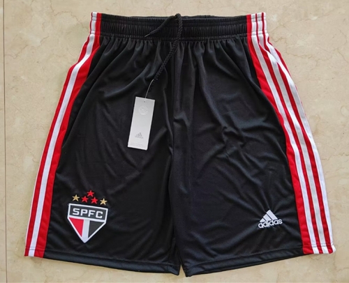 2022-23 São Paulo FC Away Black Thailand Soccer Shorts-315/509