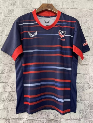 2022/23 United State Away Red & Black Thailand Rugby Shirts-805