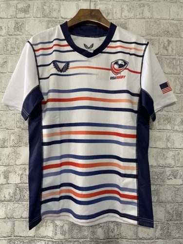 2022/23 United State Home White Thailand Rugby Shirts-805