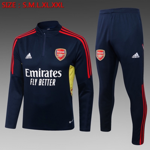 2022-23 Arsenal Blue Soccer Tracksuit Uniform-815/LH