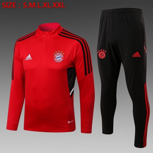 2022/23 Bayern München Red Thailand Soccer Tracksuit Uniform-815/GDP