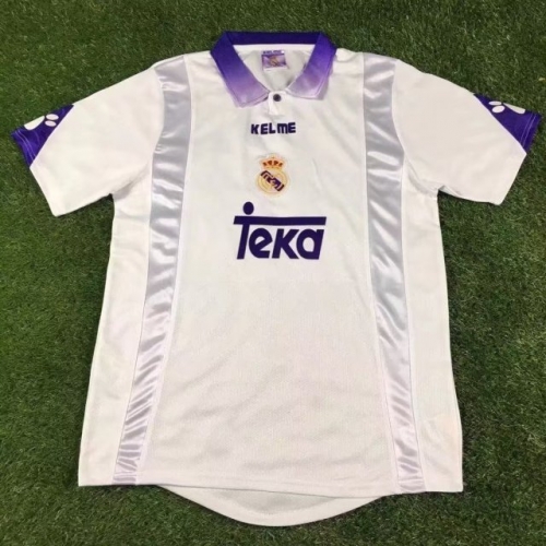 97-98 Retro Version Real Madrid Home White Thailand Soccer Jersey AAA-522/503