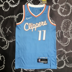 75th Anniversary Los Angeles Clippers Blue #11 NBA Jersey-311