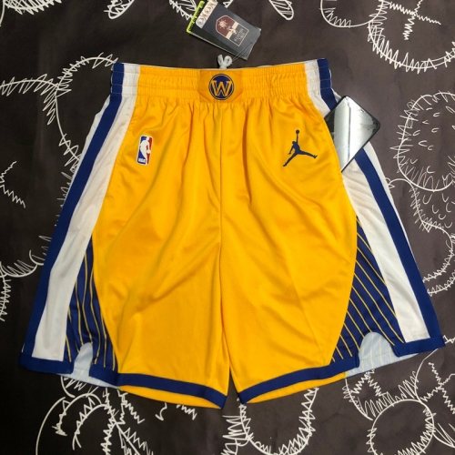 Los Angeles Lakers NBA Yellow Shorts-311